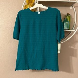 NWT Target Teal Lettuce Edge Sleep Set
